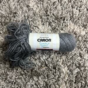 Caron Simply Soft Yarnspirations Heathers H9700H Gray Heather Acrylic 4 oz